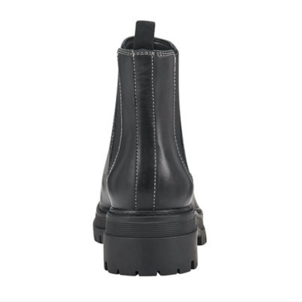 Marc Fisher Black Pietro Lug Sole Chelsea Boots - Picture 3 of 6